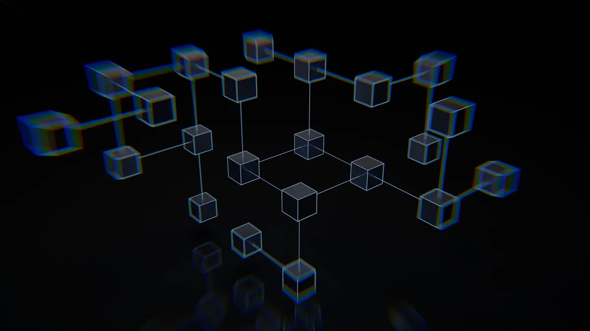 Close-up of a translucent crystal suggesting digital assets